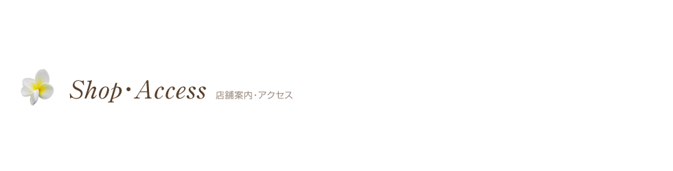店舗案内・アクセス